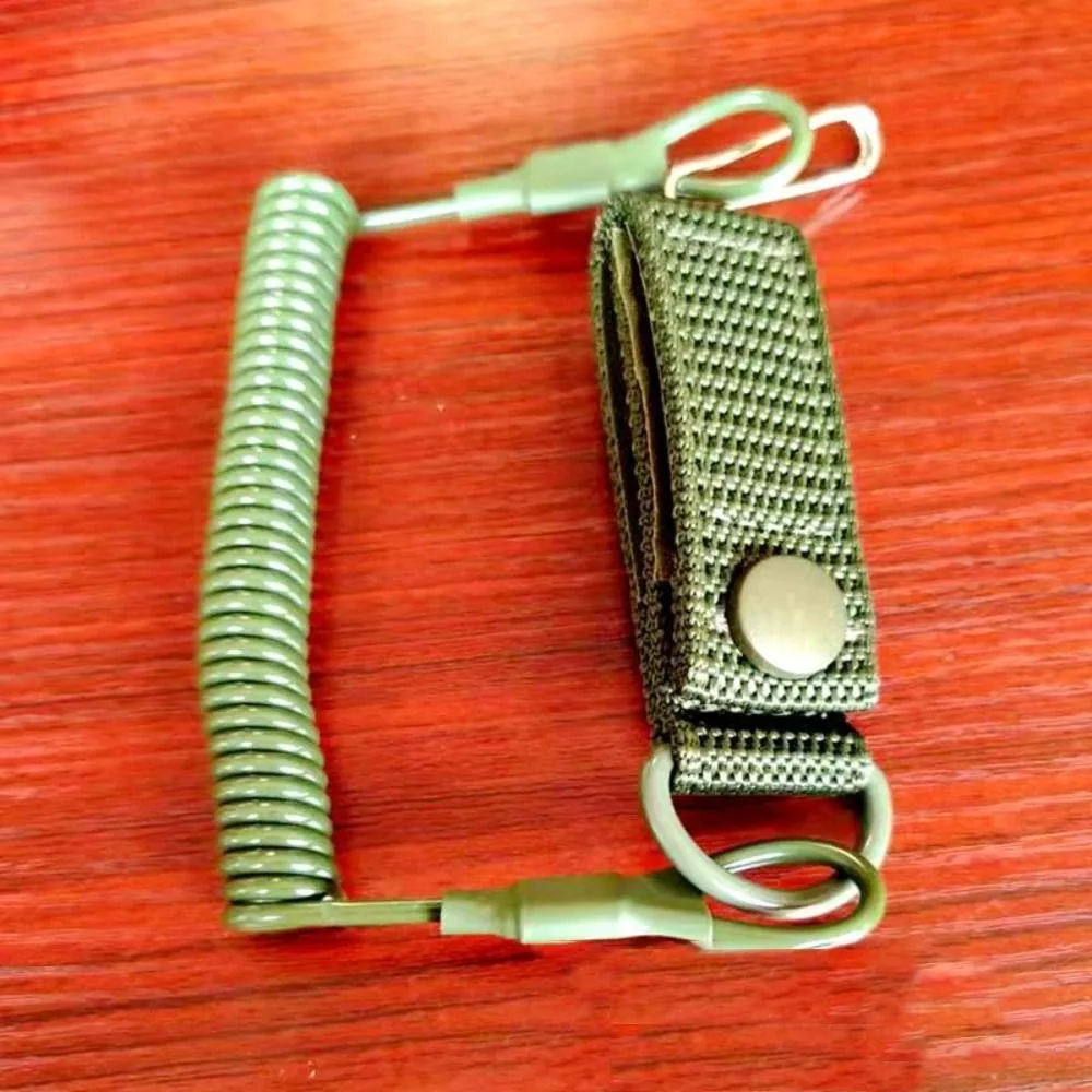 

Camping supplies Hunting Accessories Key Ring Chain Spring Rope Safety Strap Elastic Lanyard Rope Flashlight Rope