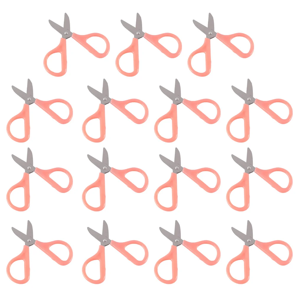 15 قطعة مقص أمان عالي الدقة بتصميم خفيف الوزن ومحمول لسجل القصاصات لبطاقات المعايدة بنفسك