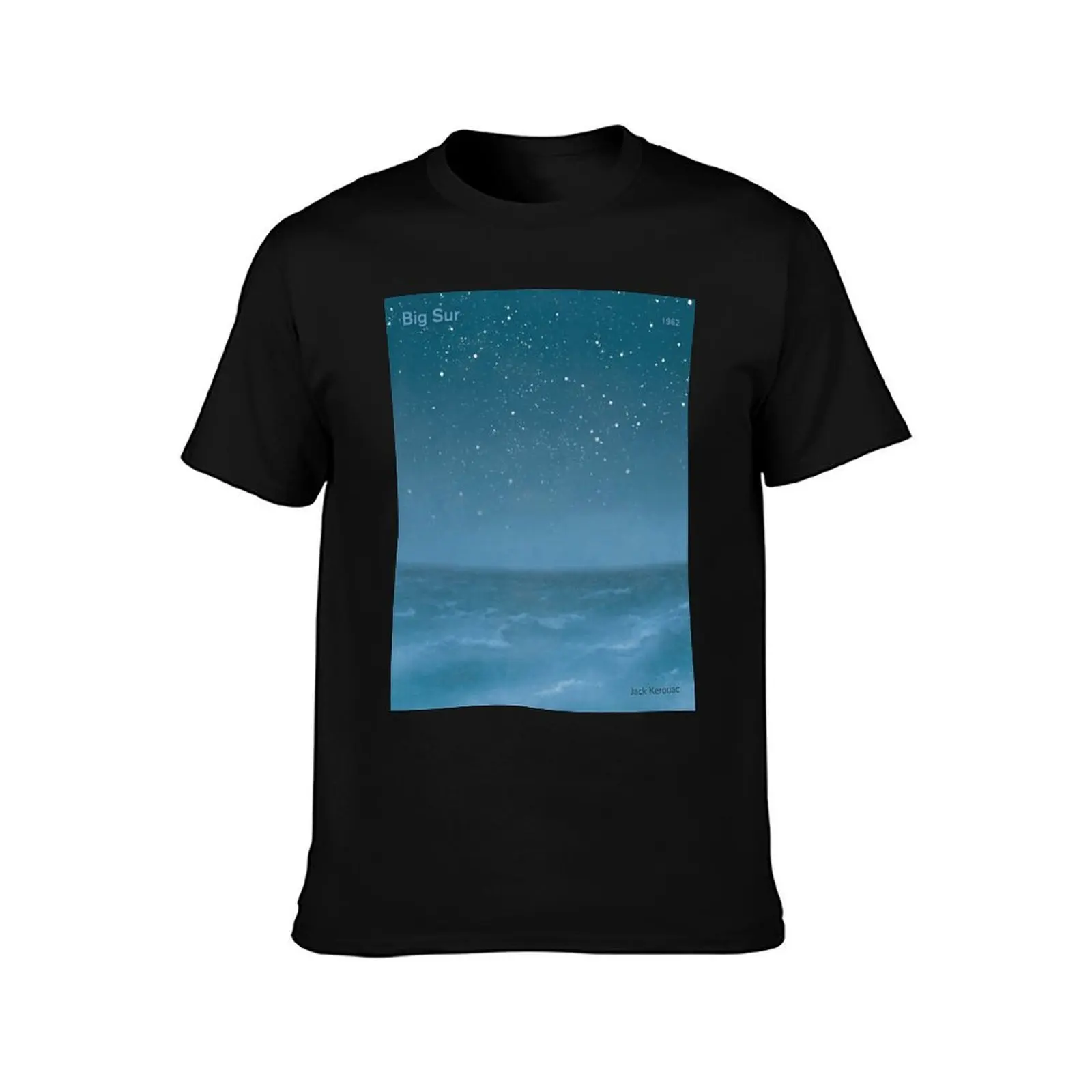 Big Sur Jack Kerouac Literary Art for Readers and Writers. T-Shirt Sweat Resistant Workout Tee Shirt