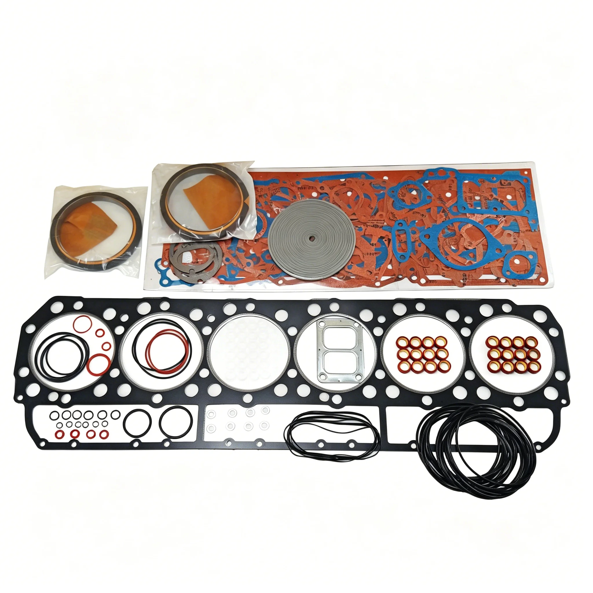 1Set Engine Overhaul Full Gasket Kit 3208 for Caterpillar 225 227 Excavator 3208 V8 Diesel Engine 1970-1990 Replacement