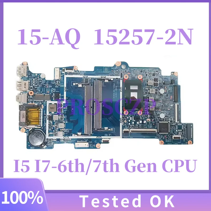 

15257-2N 15257-2 For HP Envy X360 15-AQ M6-AQ TPN-W127 Laptop Motherboard With i5-7200U i7-7500U i5-6200U i7-6560U DDR4 UMA