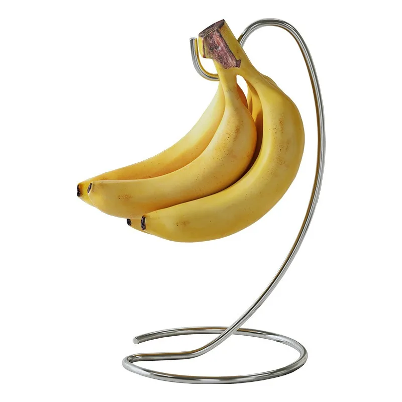 For 304 Stainless Steel Banana Hanger Household Fruit Plate Hook Hanging Creative Home Kitchen Ornament