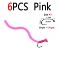 6pcs Pink