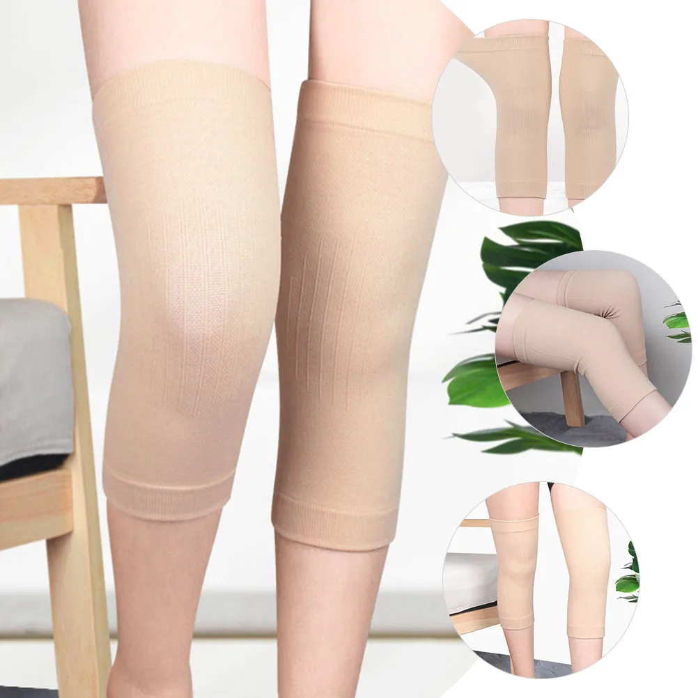 

1pcs Warm Knee Pads Winter Multifunction Elastic Sleeve Spandex Yarn Braces Unisex Compression Protect Shanks Athletic Suitable