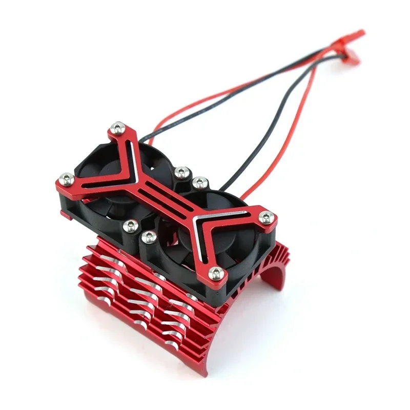金属製デュアル冷却ファン 4068 4074 4082 4268 4274 モーターヒートシンク 40-42mm 1/7 1/8 Arrma TRAXXAS RCカー アップグレードパーツ