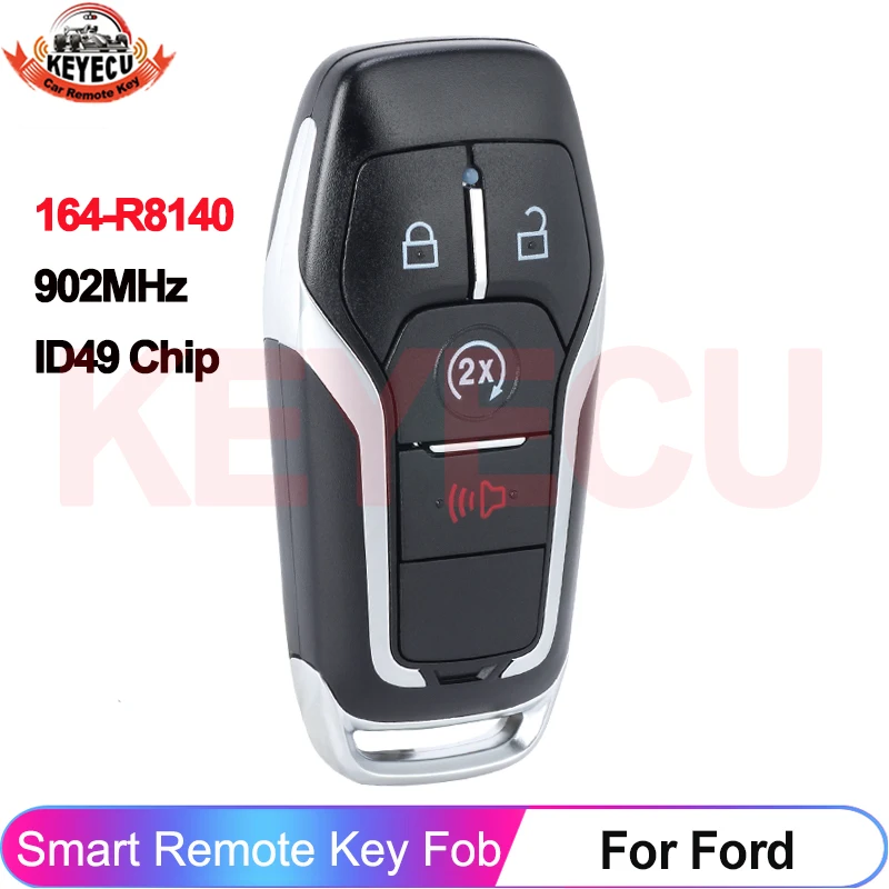 

Чип KEYECU M3N-A2C31243300 902 МГц ID49 для Ford Explorer 2016 2017 Smart 4 кнопки с автоматическим дистанционным управлением P/N: 164-R8140