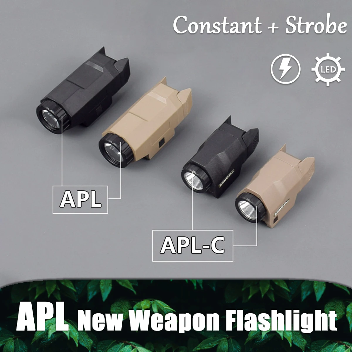 

Tactical Masterfire APL APL-C Weapon Gun Light Airsoft Rifle Strobe LED Torch Fit 20mm Rail Pistol AR15 AK47 Hunting Flashlight