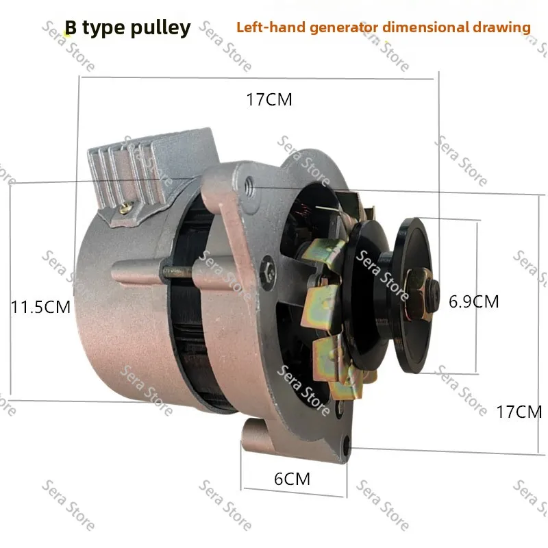 Tricycle Tractor Permanent Magnet Constant Voltage Pure Copper DC Dual-purpose Generator