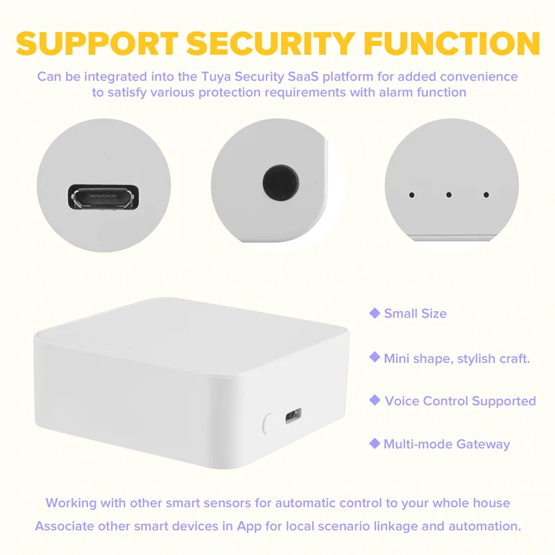 AY03-Tuya Zigbee Wifi Bluetooth Smart Multi Mode Gateway Compatibel Hub Bridge Smart Leven APP Controle Onderdelen Voor Alexa Google Hom