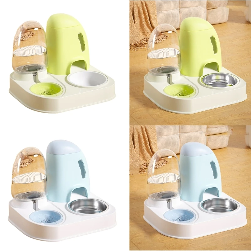 

2 in 1 Cat Water Feeder Cat Feeding Watering feeder Cat Water Dispenser Cat Automatic Feeder And Water Pet Feeder