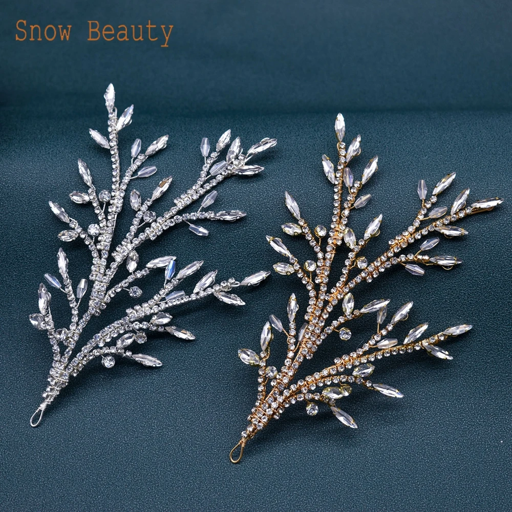 

DZ078 Crystal Women Headbands Accessories Bridal Headpiece Clip Bride Hair Jewelry Gift Baroque Headpieces Bridal Hairband