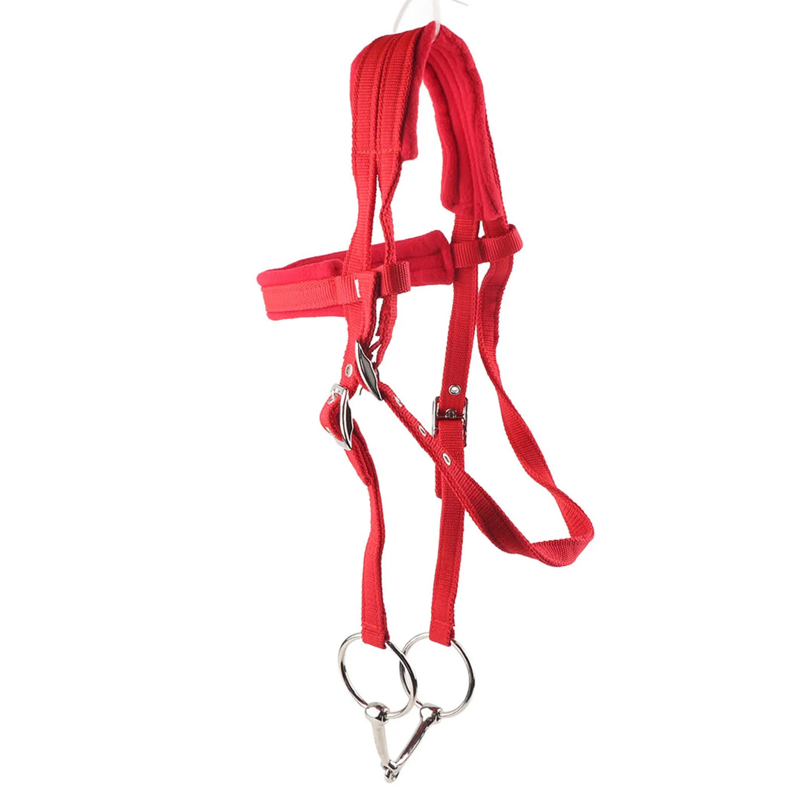 調節可能な馬勒、手綱、ハーネス、ヘッドストール、ソフトクッション付きメッキリング付き馬銜、乗馬用品