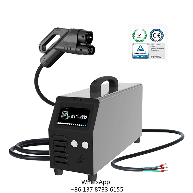 DC Fast Charger 7KW CCS2 Portable Electric Vehicle Charging Station