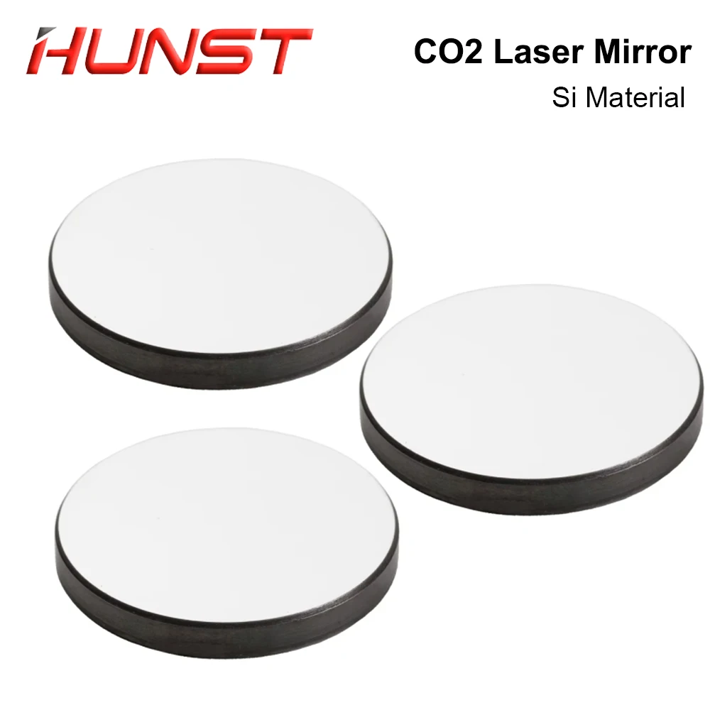 Hunst 3pcs/Lot CO2 SI Laser Mirror Diameter 20 25mm Silicon Reflective Lens for Laser Engraving Cutting Machine Accessories