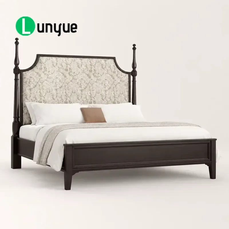 Mid Century Modern Solid Ash Wood Bed Frame Single Large Single Size Soft Upholstered Eco Friendly Durable Comfortable