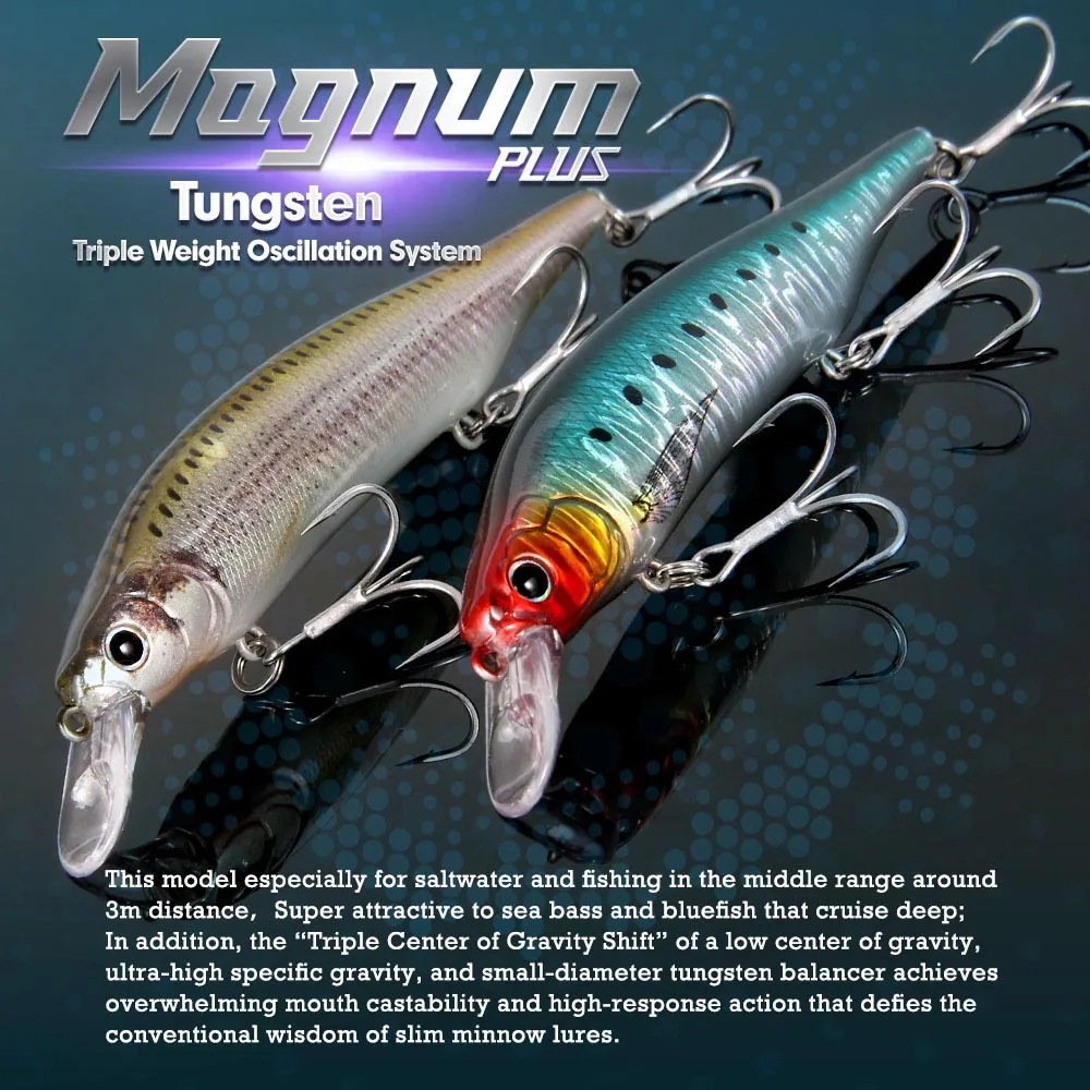 FSTK Sinking Minnow Kanata Fishing Lures 115mm 18g Minnow Crank X80 Tungsten Weight System Saltwater Artificial Bait Max 2.2m