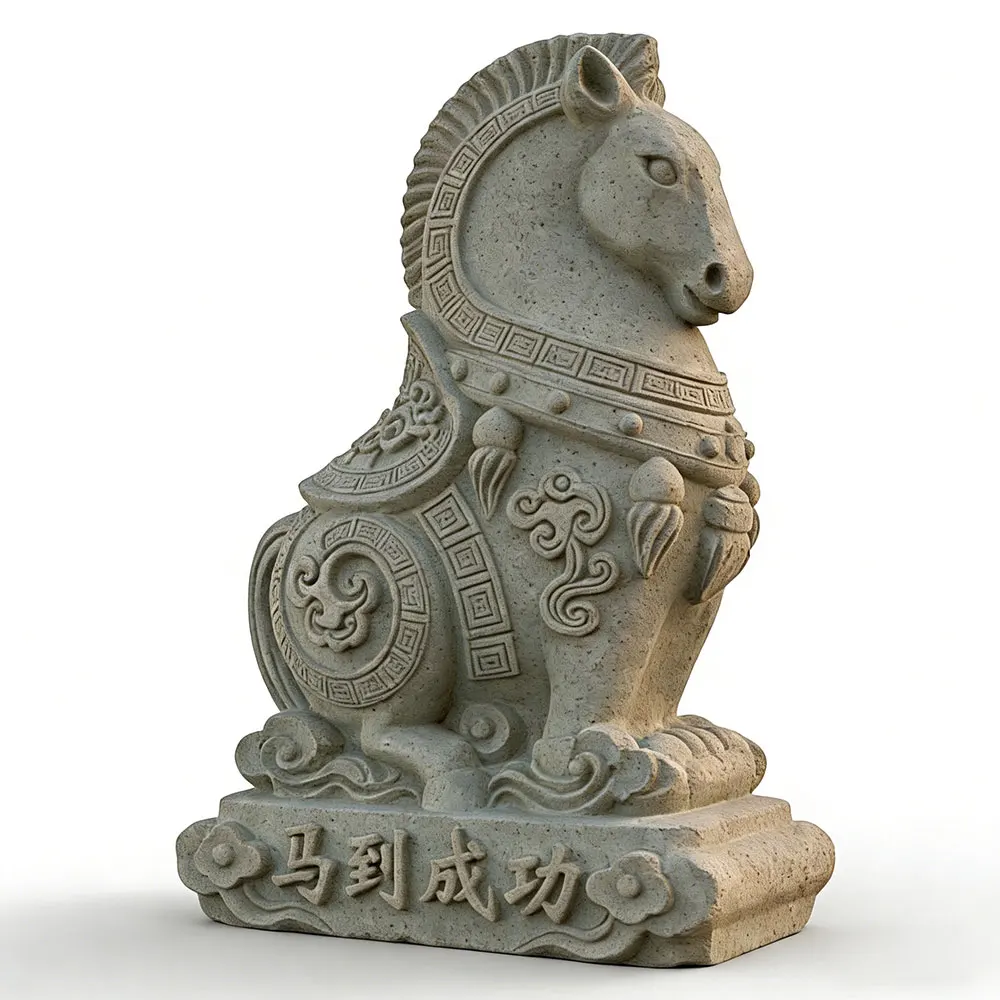 

Oriental Horse Sculpture Mold, Reusable Silicone Mold for DIY, Cement Plaster Resin Crafts, Auspicious Blessing Desk Ornament