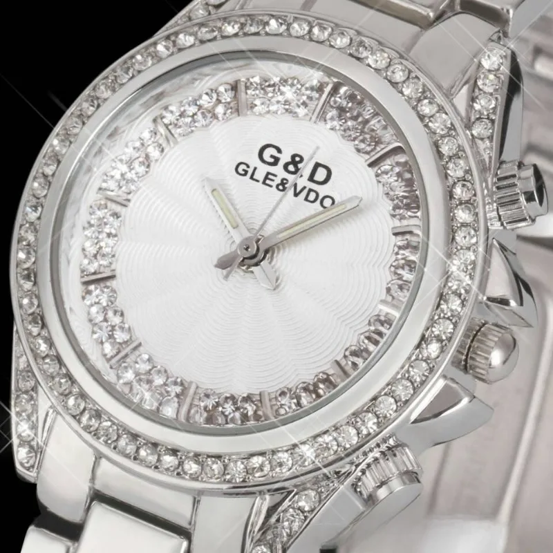 Women's watches gold plated diamond explosions in Europe and Shi Ying women's watches.