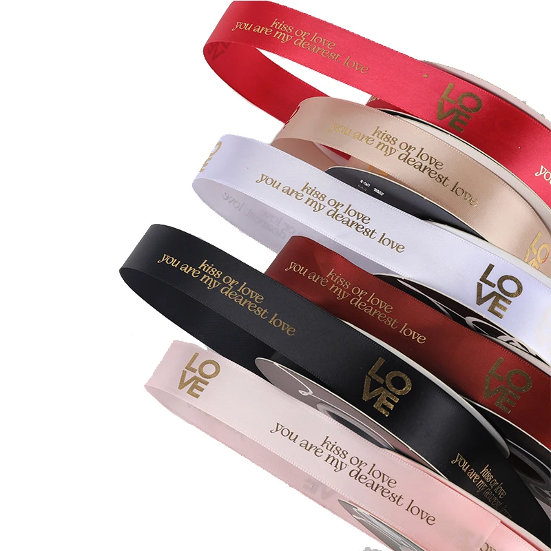 

Лента из полиэстера с принтом «Love», 40 ярдов