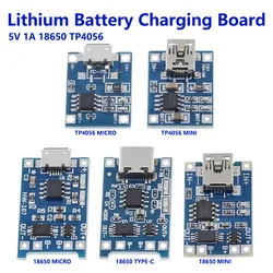 10 Stuks Micro Usb 5V 1a 18650 Tp4056 Lithium Batterij Oplader Module Opladen Bord Met Bescherming Dual Functies 1a Li-Ion