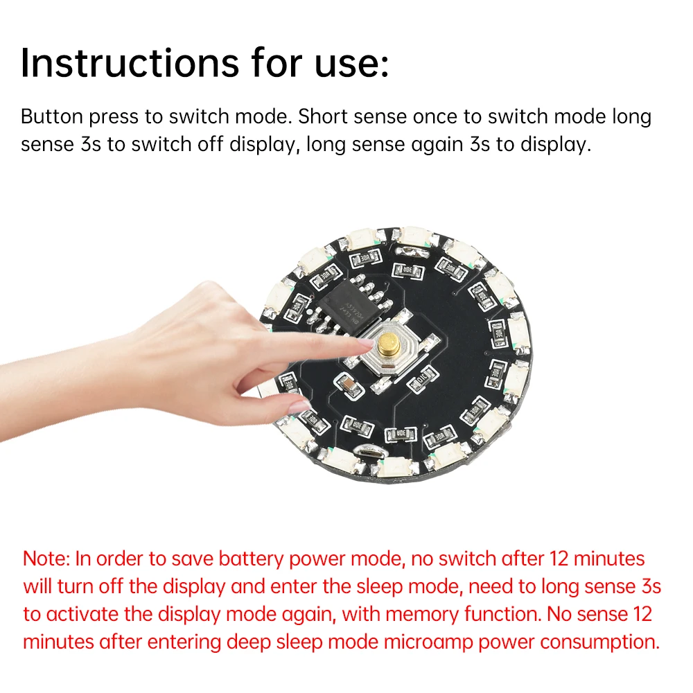 16 Modes Button Switch Control Flow Lights Wireless Lamp Flashing Gradient Rotating Lamp Breathing Lights Model Toys