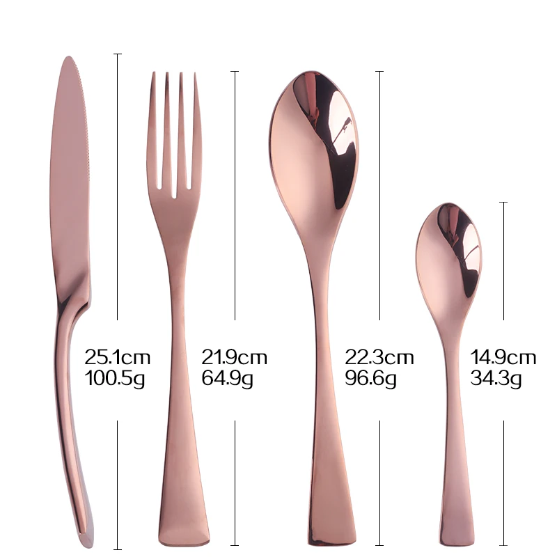 4Pcs Purple Cutlery Set Stainless Steel Blue Dinnerware Set Knife Fork Table Fork Black Tableware Set Drop Shipping