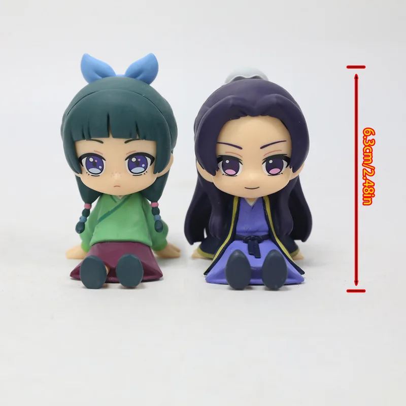 アニメ 6 センチメートル薬屋日記猫猫金師 Q バージョン座り姿勢アクションフィギュアモデルデスクトップ装飾装飾品ギフト