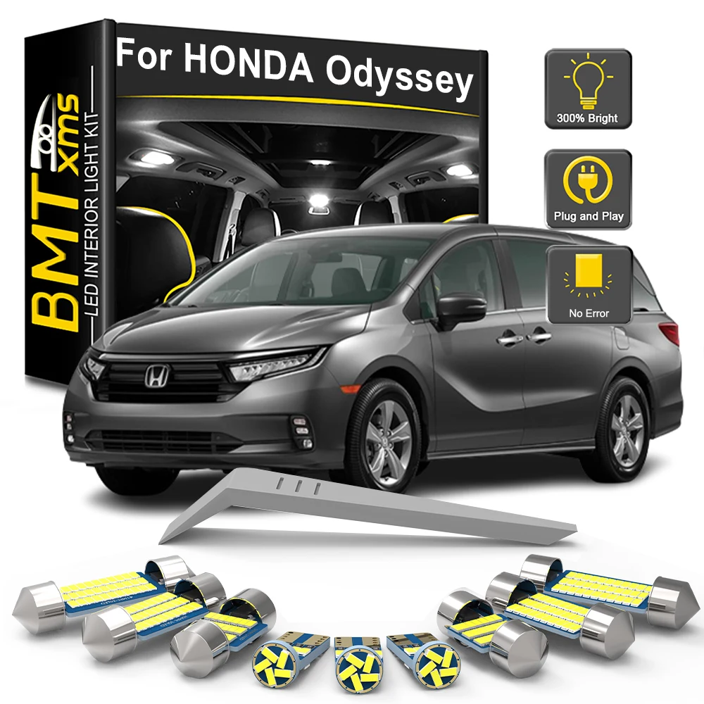 BMTxms Canbus For Honda Odyssey MPV 1995 1998 2000 2002 2003 2005 2008 2009 2010 2012 2013 2015 2018 2020 LED Interior Light Kit