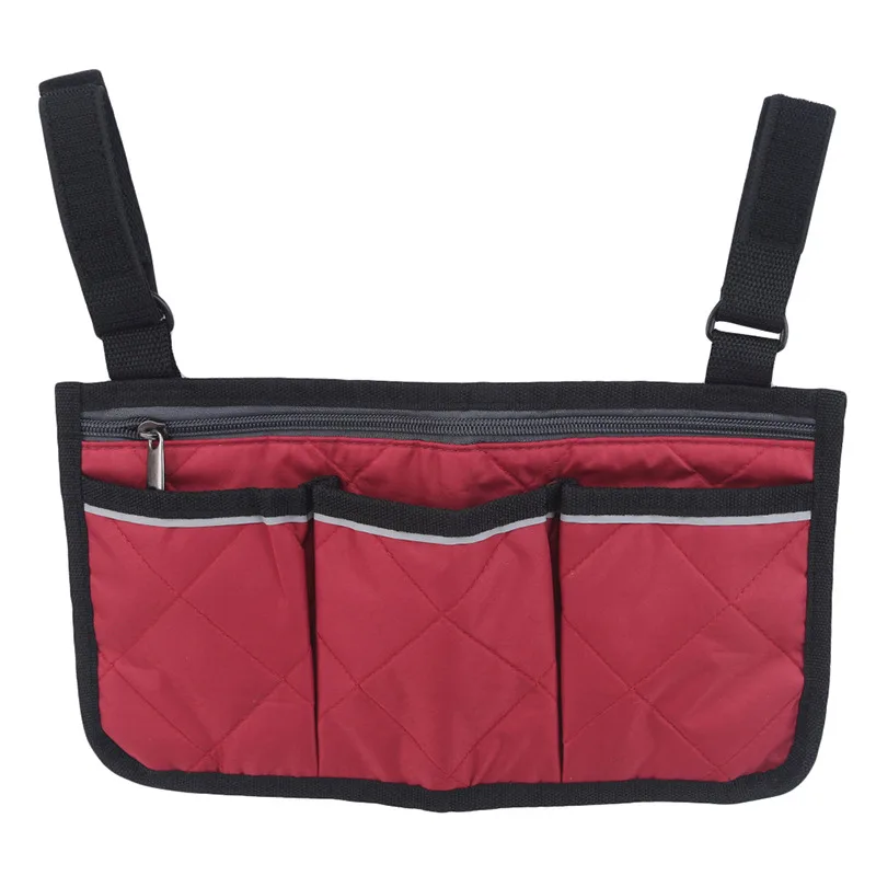 Wheelchair Armrest Side Storage Bag Waterproof Wheelchair Armrest Pouch For Most Walking Wheels And Mobile Equipment Accessories
