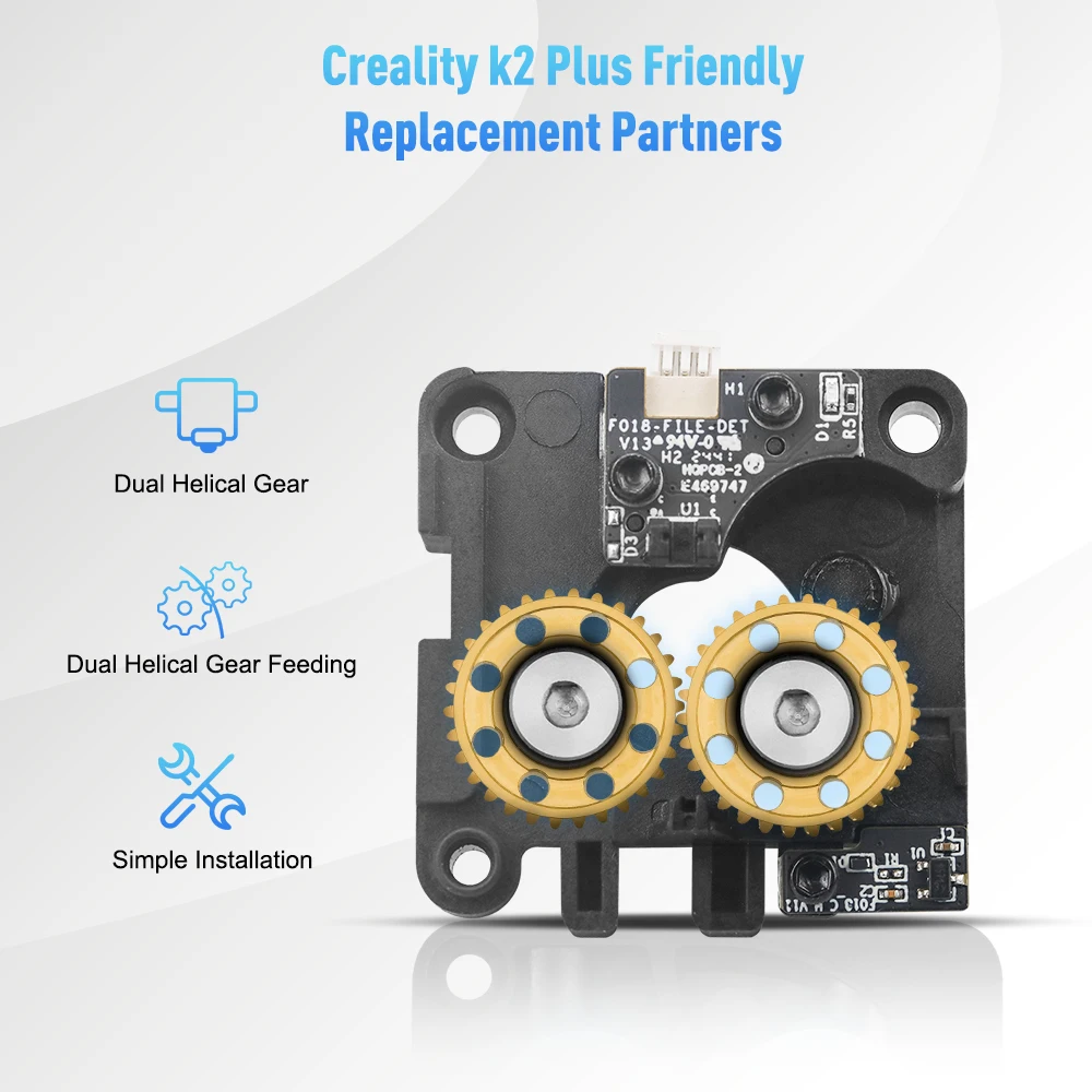 Für Creality K2 Plus Gears Combo: Verbesserte Nano-Beschichtung, gehärteter Stahl, CFS Fünf-Wege-Antriebsrad, verschleißfeste 3D-Drucker-Teile – Detail 14