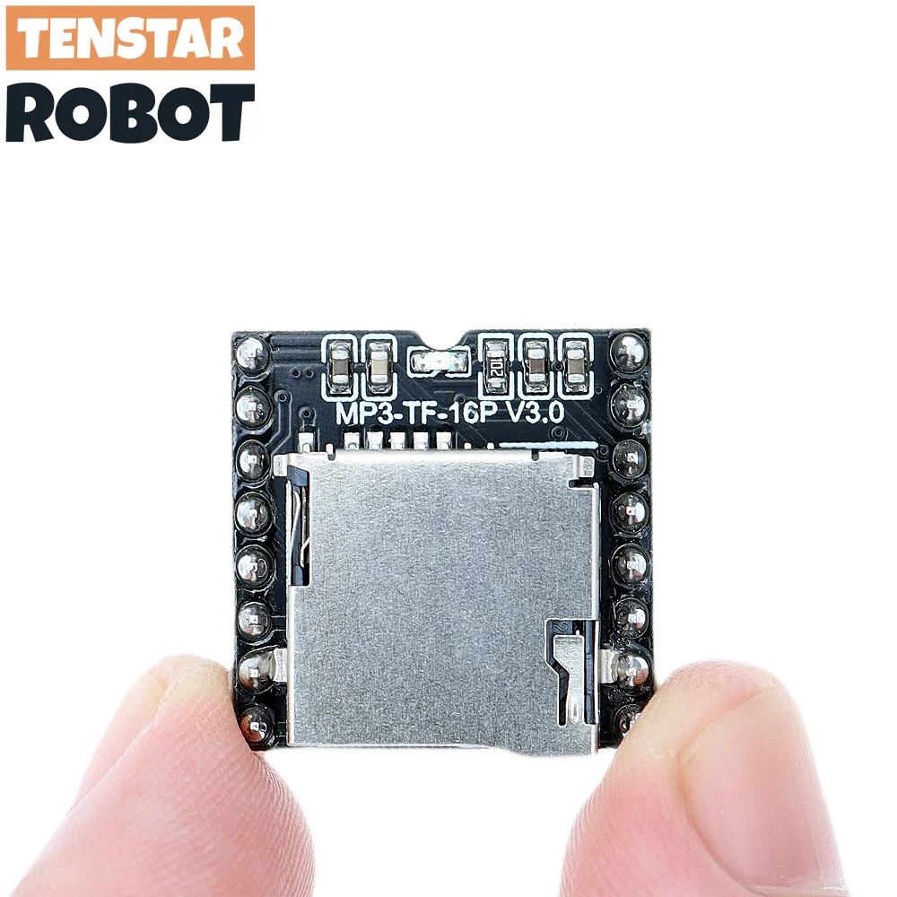 TENSTAR 3pcs DFPlayer V3.0 MH2024K-24SS Chip Mini MP3 Player Module TF Card U Disk DF Player Audio Voice Module Board