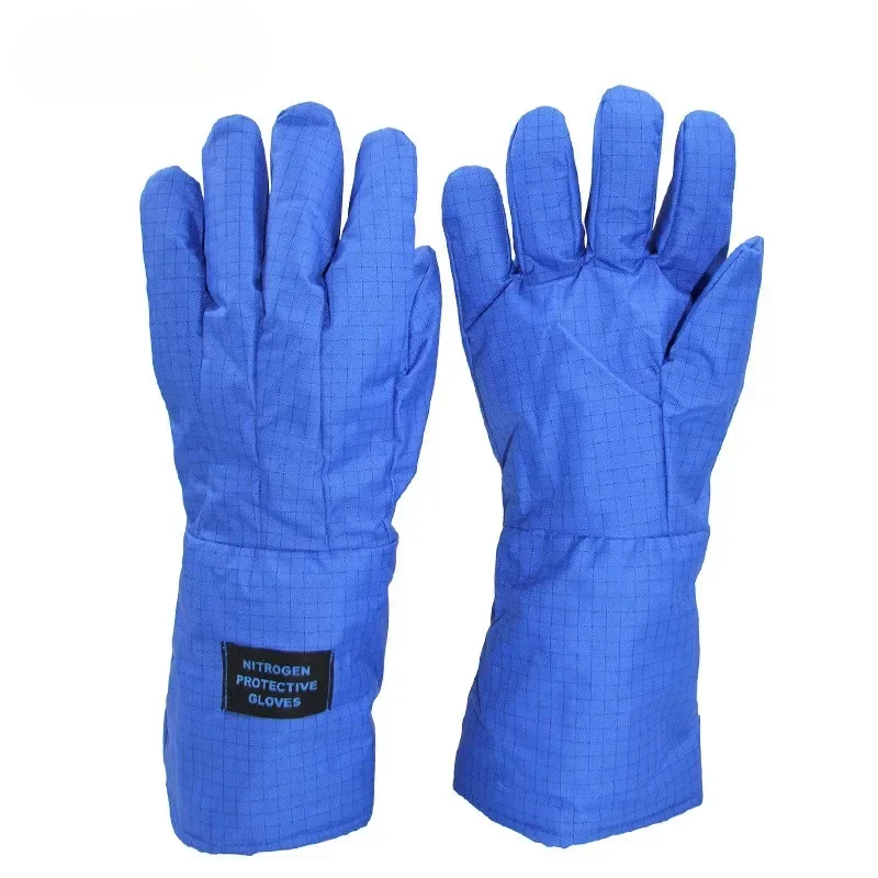 Ultra Low Temperature Protective Gloves, Anti Liquid Nitrogen LNG Refrigerated Warm Biomedical Gloves