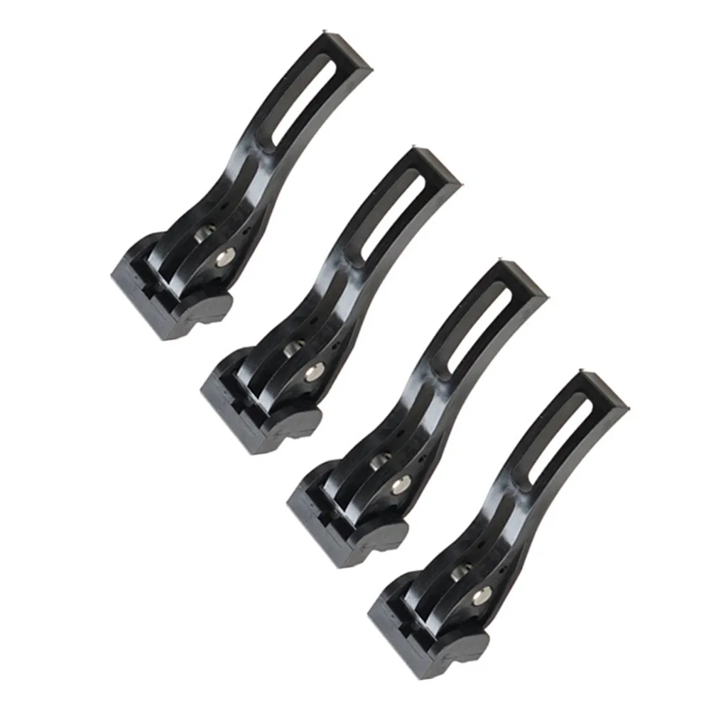 4PCS Truck Bed Cover Clips for Hard and Soft Folding Cargo Covers with Secure Locking Mechanism Aluminum Alloy Black