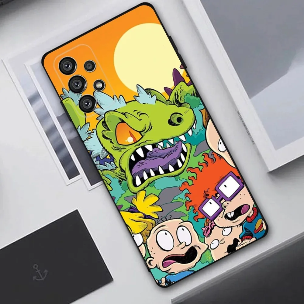 R-Rugrat Chuckie Angelica Phone Case For Samsung Galaxy A20,A21s,A22,A31,A32,A52,A53,A72,73,A80,A91 Soft Black Cover