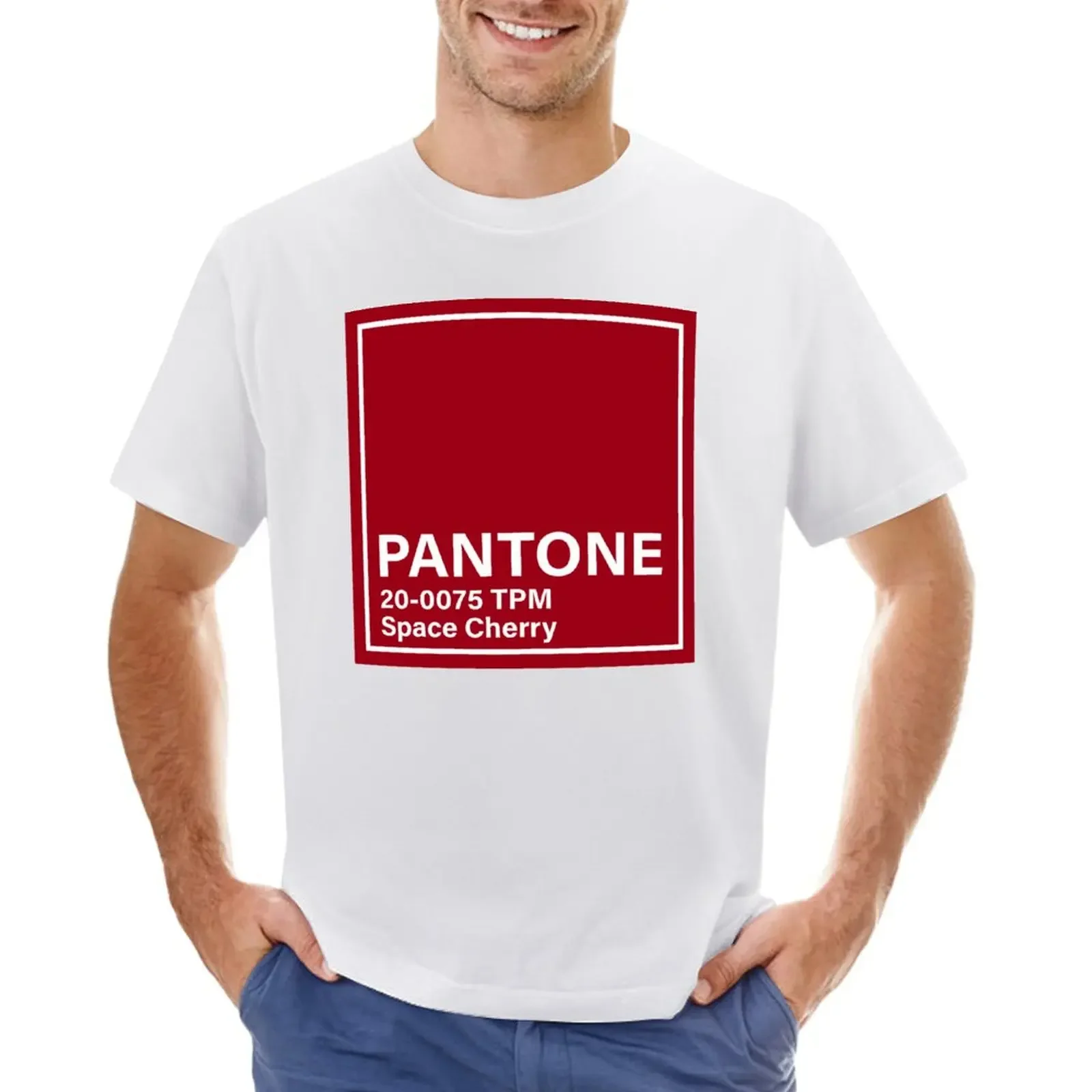 

pantone 20-0075 TPM Space Cherry T-shirt Short sleeve tee new edition oversized fitted t shirts for men