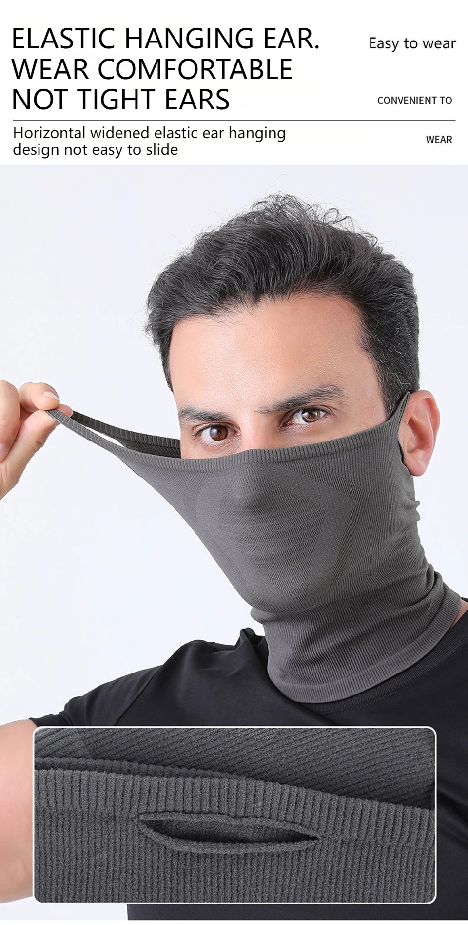 GTUBIKE Sport-Bandana, atmungsaktiv, Sonnenschutz, Radfahren, Fahrrad, Gesichtsbedeckung, wiederverwendbare Masken, Wandern, Camping, Halstuch, weicher Schal – Detail 10