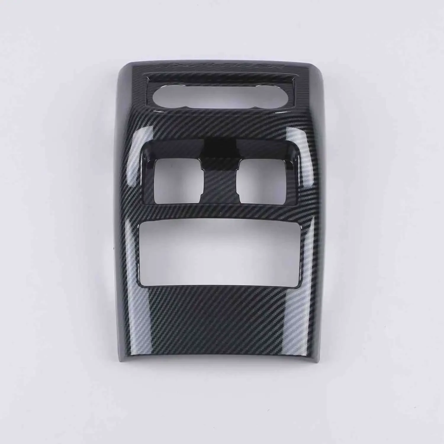 carbon fiber car armrest rear air vent anti-kick panel trims chrome for ford explorer 2020 2021 2022 2023 accessories interior