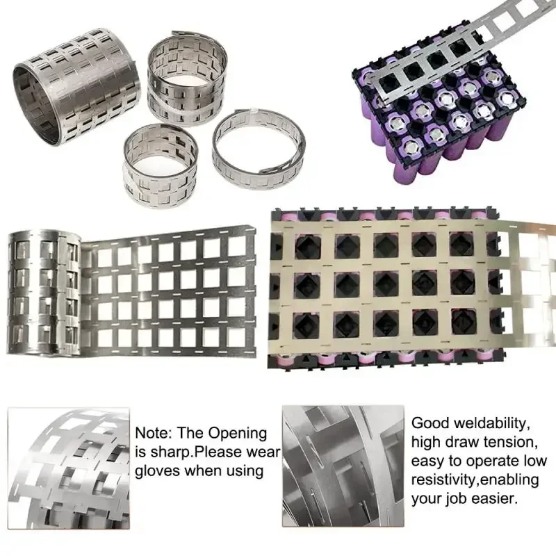 10-1 meter Nickel Strip 1P-6P 18650 Battery Nickel Sheet Plate Connector Steel Belt Spot Welding Machine Battery Welder 1P-6P
