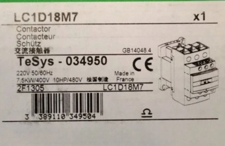 Brand New Original Lc1d18m7 220vac Contactor Brand New Original Spot Plc Fast delivery