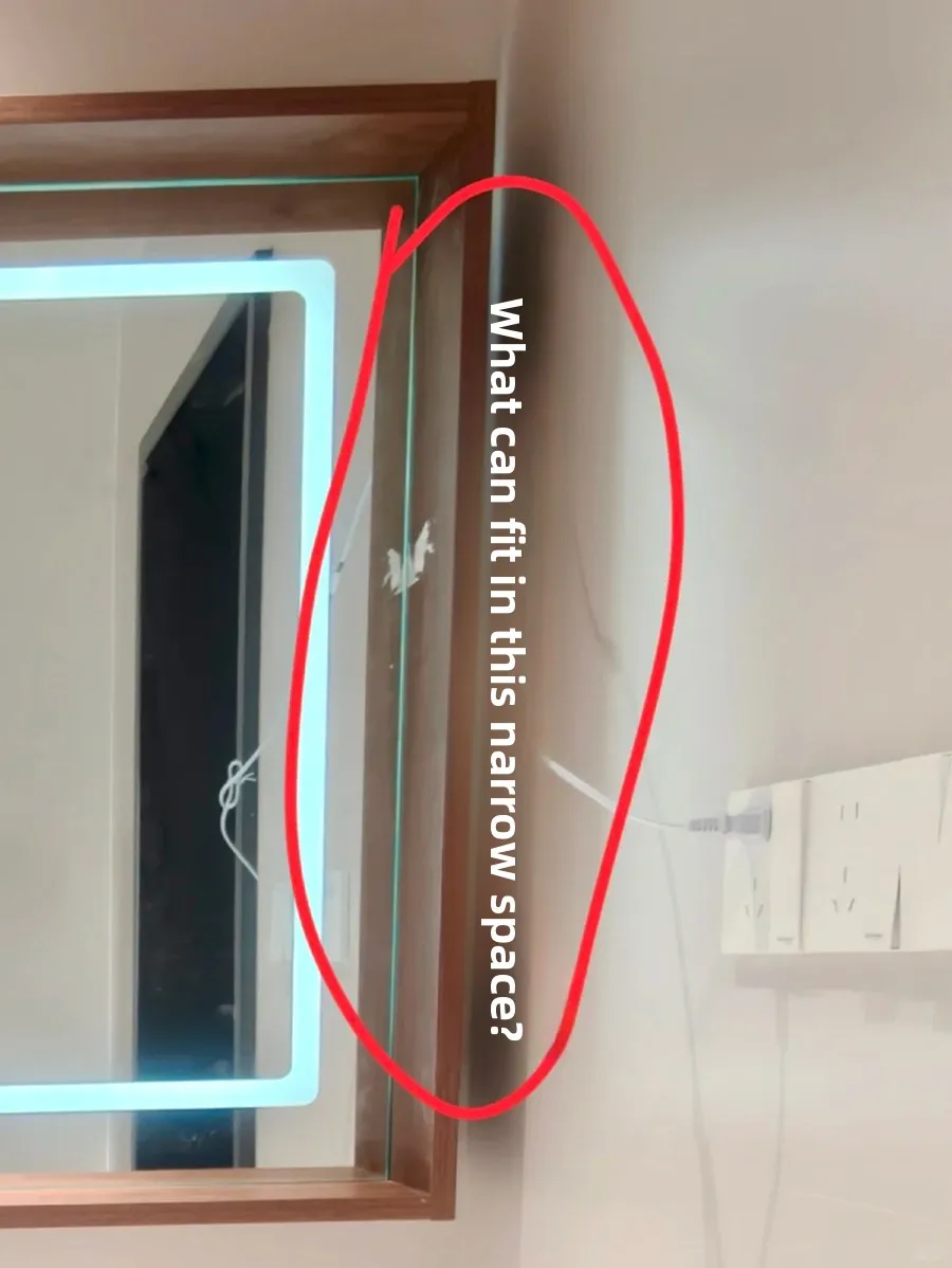 

Batoom Mirror Cabinet Side Toothbru Cup Storage Ra No Drilling Required Toothbru And Cup Holder Metal Storage elf