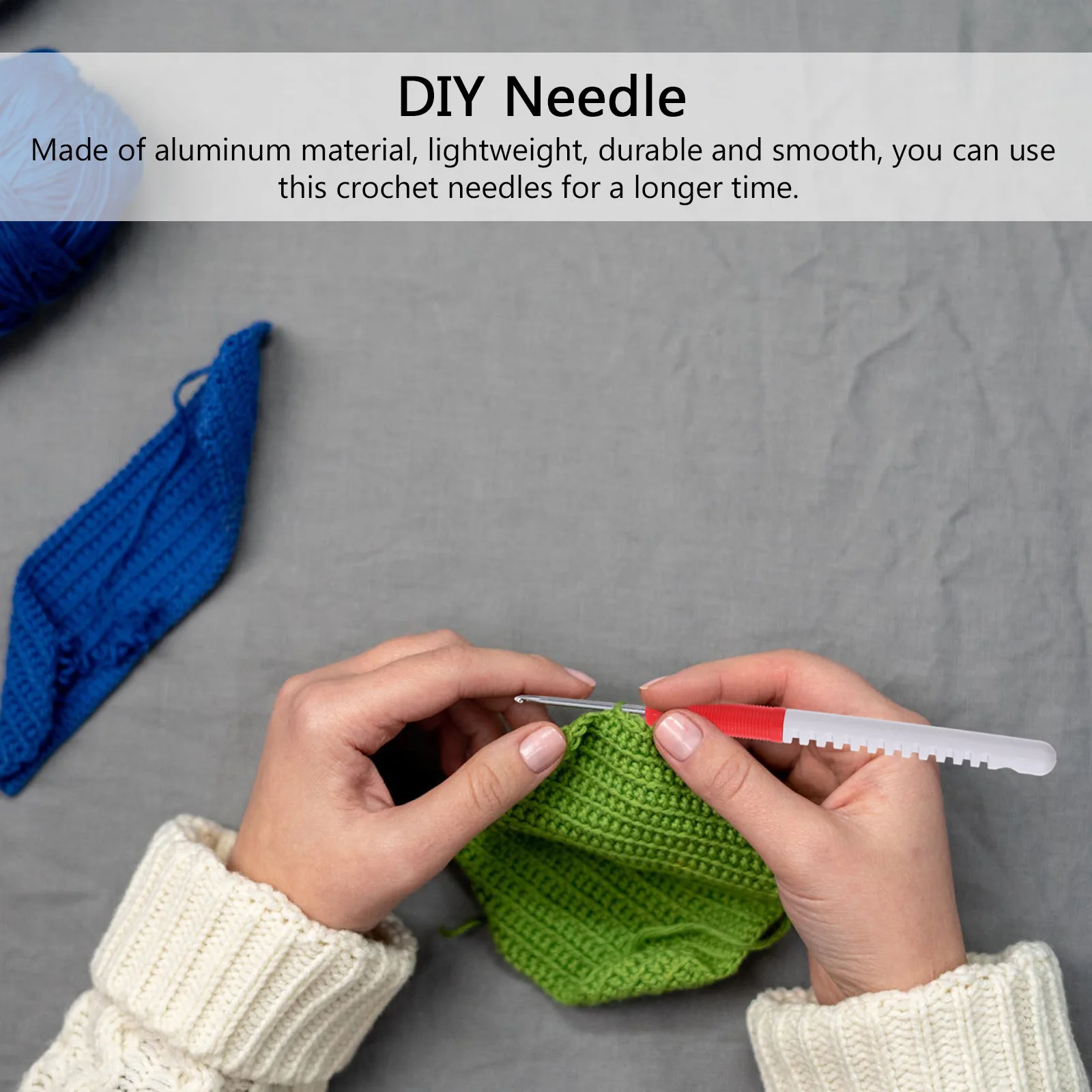 

9 Pcs Sweater Needle Crochet Set Attractive Hooks Knitting Needles Kit Anti-rust DIY Plastic Effortless Glide Supplies
