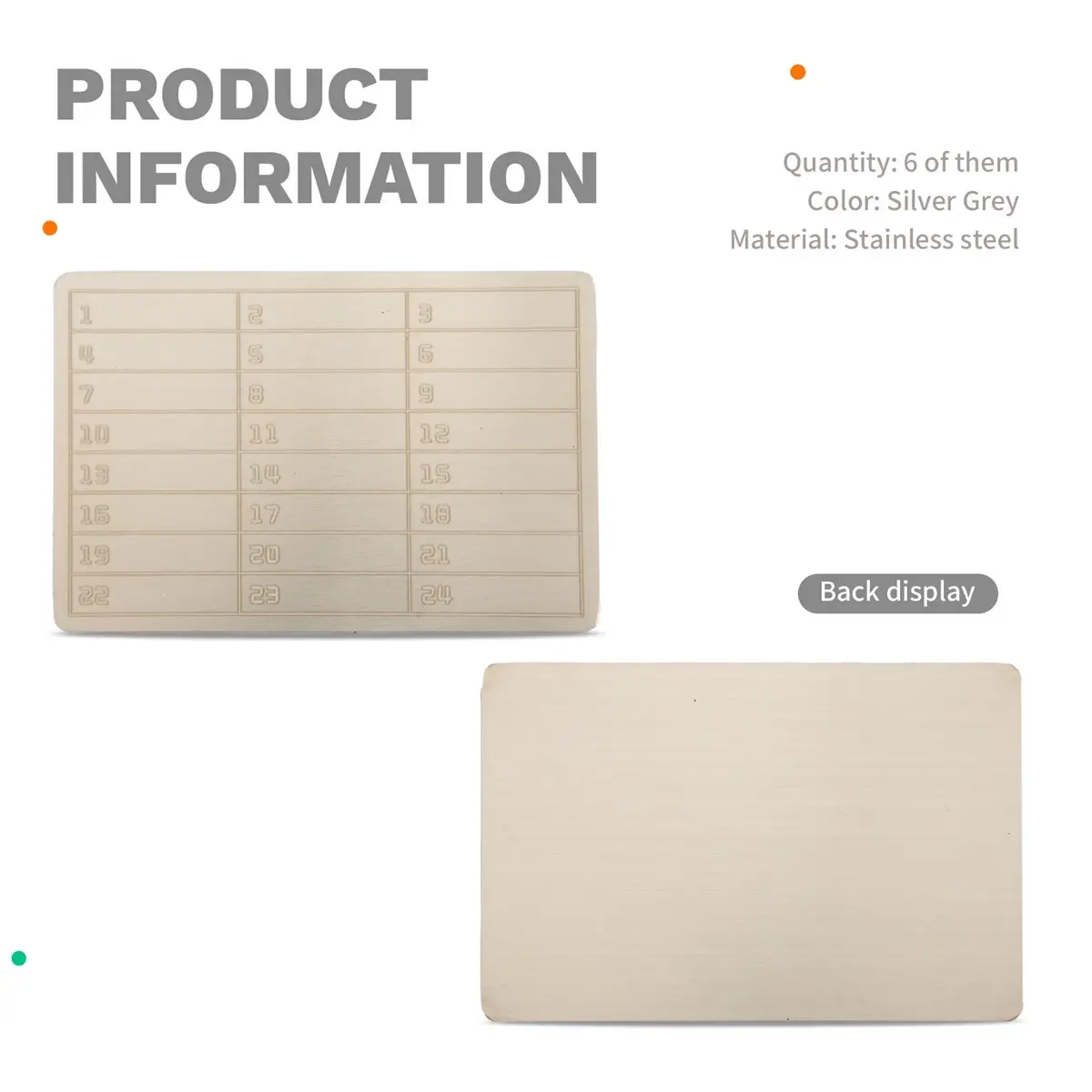DT81 6pcs Plates Stainless Steel Wallet Crypto Cryptocurrency Storage Crypto Wallet for Bitcoin Hardware Cold Backup view 4