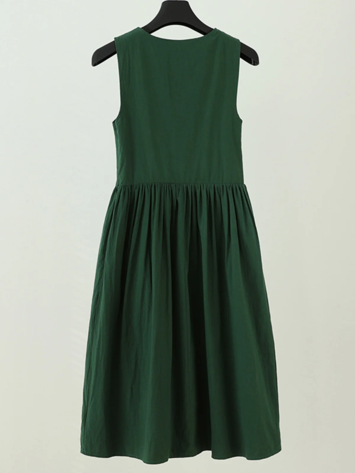 een verão solto feminino dr versátil idade-defng colete chá break saia doce redondo neline svel a linha mistura de algodão