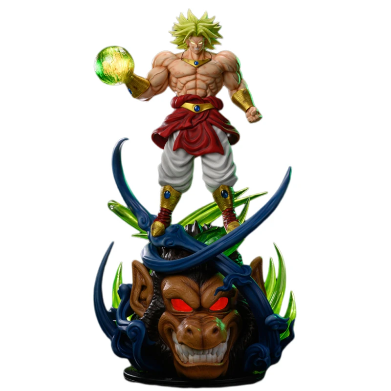 83Cm Gk 1/4 Cwt Studio Dragon Ball Z Super Saiyan 2 3 4 Broli Anime Action Figure Statue Ornament Model Garage Kit Toys Gift