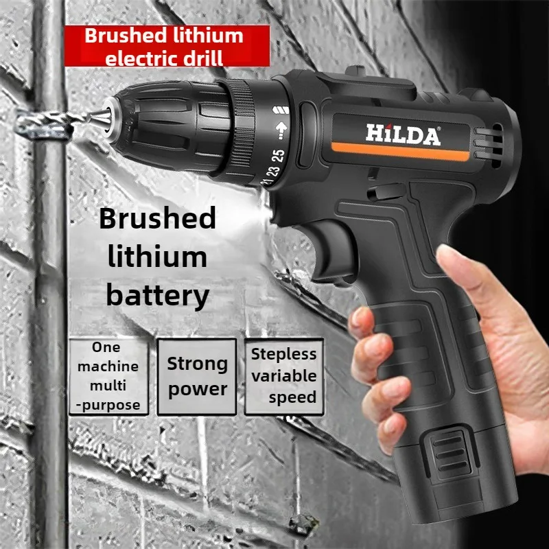 

12V Electric Drill Cordless Drill 2 Speed Power Tools Mini Wireless Power Electric Screwdriver Household Multi-function