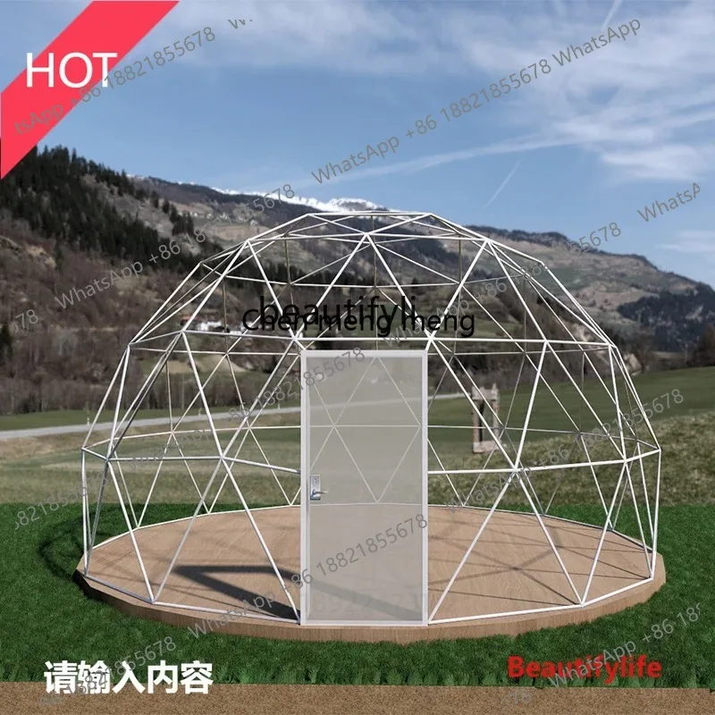 

Outdoor star room spherical tent hotel bubble house PVC heat insulation and wind protection including installation LHY26