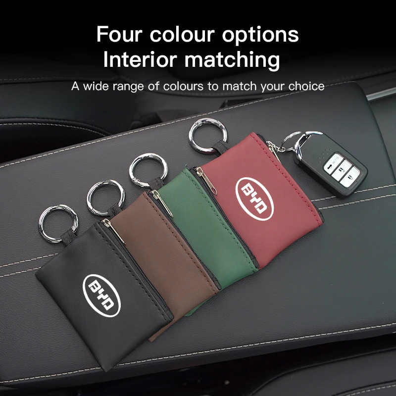 

Чехол для автомобильных ключей из искусственной кожи, аксессуары для BYD Tang F3 E6 Atto3 Yuan Plus Song Max F0 G3 I3 Ea1 Dmi 2din S7 E3 L3 F6