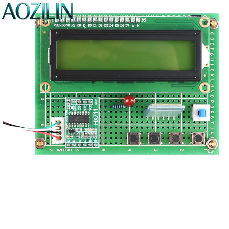 DIY 10KG Electronic Weight Scale Kit 51 Microcontroller Based Development Board for Electronic Design Experiment Project Making