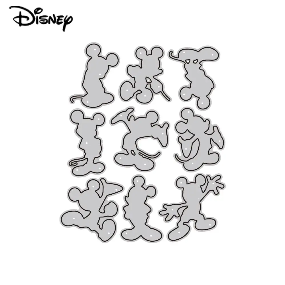 2023 New Disney Mickey Mouse Naughty Metal Cutting Die Stencils for DIY Scrapbooking Paper Album Decoration Embossing Paper Card