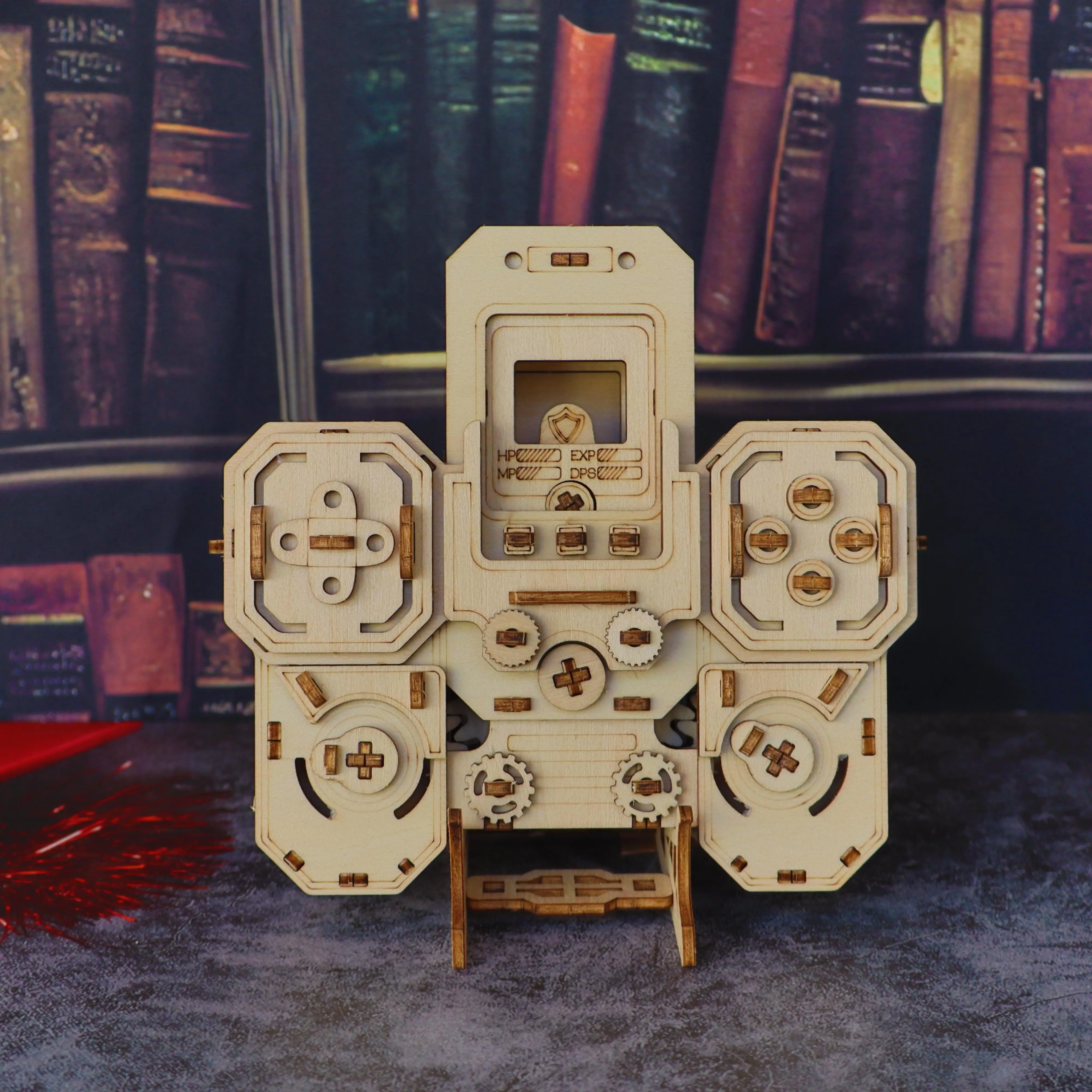 لوحة ألعاب ألغاز خشبية ثلاثية الأبعاد، لعبة تجميع يدوية إبداعية، نموذج موضوع لعبة الحنين، أورنام تفاعلية تعليمية بين الوالدين والطفل